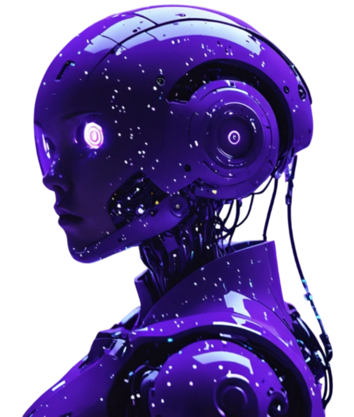 Abstract 3D purple shape
